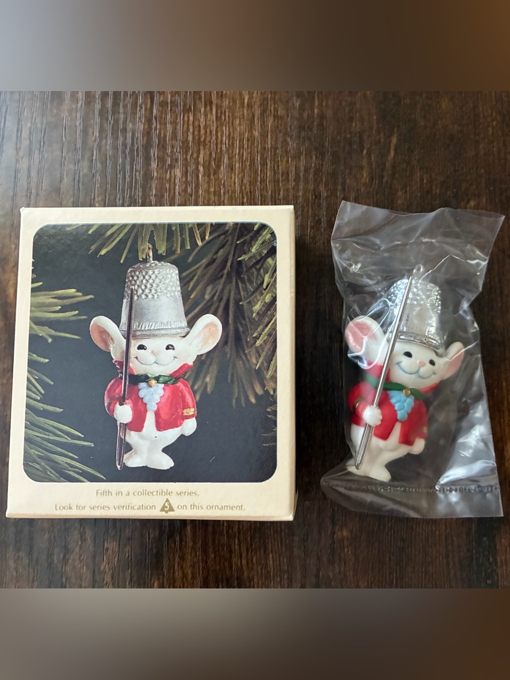 1982 Hallmark Thimble Mouse Keepsake Ornament 5th in Series NEW Sealed QX45